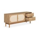 Ver imagem 2 de Rack Raj para TV 50 Polegadas 125cm 2 Portas 2 Gavetas Telinha Rattan Tauari  Casavee