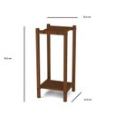 Ver imagem 3 de Jardineira Floreira 70,2 x 31,5 x 31,5 Provence Marrom/Stain Nogueira
