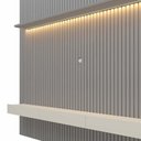 Ver imagem 5 de Home Ripado Para TV 85 Polegadas Com LED 230x217 Nobre Gelius Cinza/Off White