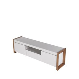 Rack para TV até 75'' Bristol 1.8 Off White/Natural - 5