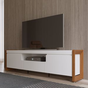 Rack para TV até 75'' Bristol 1.8 Off White/Natural