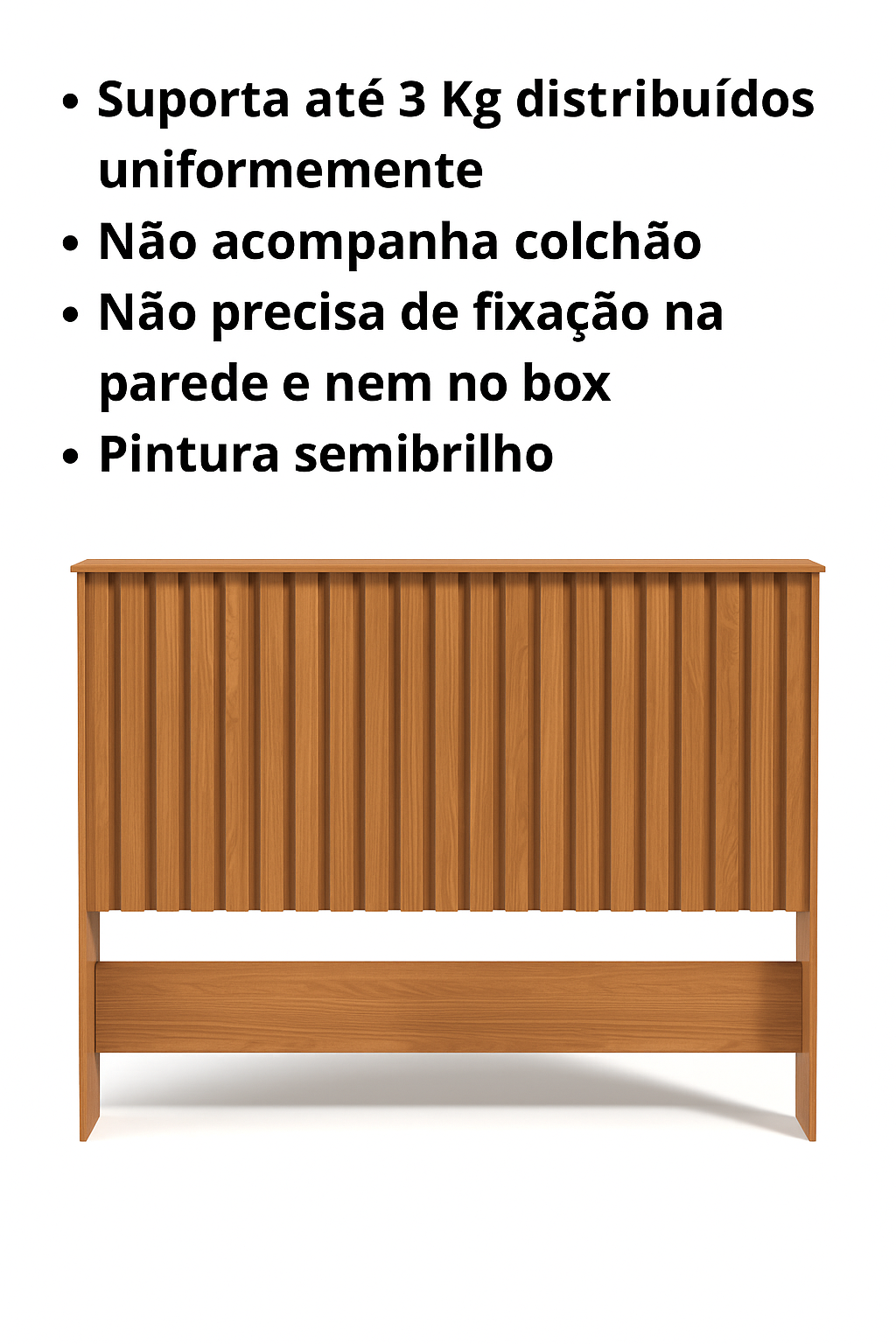 Cabeceira para Cama de Casal Ripado Detroit  - 6