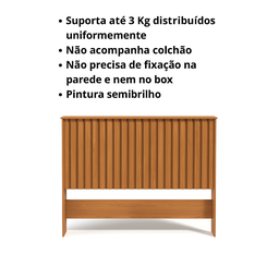 Cabeceira para Cama de Casal Ripado Detroit  - 6