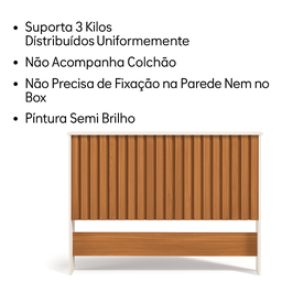 Cabeceira para Cama de Casal Ripado Detroit  - 7