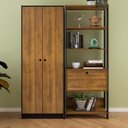 Ver imagem 1 de Kit Armário para Escritório Alto 2 Portas e Estante 4 Prateleiras Porta Basculante Yescasa