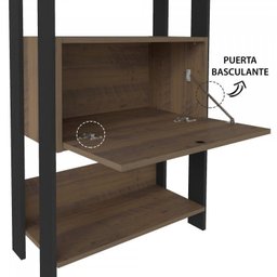 Kit Armário para Escritório Alto 2 Portas e Estante 4 Prateleiras Porta Basculante - 11