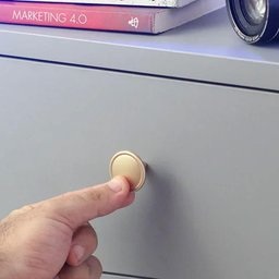 Conjunto 24 Puxadores 1764 Grenade Ponto Dourado Móveis Armários Gavetas Torralba - 4 Conjunto 24 Puxadores 1764 Grenade Ponto Dourado Móveis Armários Gavetas Torralba - 4