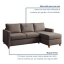 Ver imagem 7 de Sofá 3 Lugares com Chaise Suede Moov 250cm Yescasa Bege