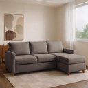 Ver imagem 1 de Sofá 3 Lugares com Chaise Suede Moov 250cm Yescasa Bege