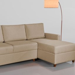 Sofá 3 Lugares com Chaise Moov Yescasa - 8