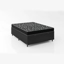 Ver imagem 4 de Cama Box Baú Casal 138 Sintético Preto com Colchão de Espuma D20 - Tampo Preto 12cm