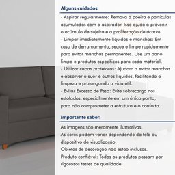 Sofá 3 Lugares com Chaise Moov Yescasa - 9