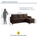 Ver imagem 3 de Sofá 3 Lugares com Chaise Moov Yescasa