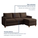 Ver imagem 5 de Sofá 3 Lugares com Chaise Moov Yescasa