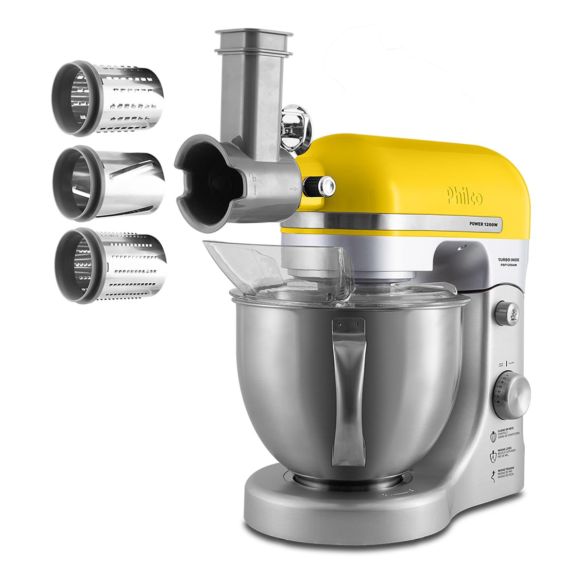 Cozinha Philco PKT74AM Batedeira e Moedor com Acessórios Amarelo 220V - 5