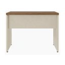 Ver mais imagens de Mesa de Escritório Executiva Reta - 1,50m X 0,60m (tampo 40mm) - Nogal Sevilha / Champanhe - 34306