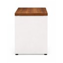 Ver imagem 5 de Mesa de Escritório Executiva Reta 1,50m x 0,60m (Tampo 40mm) Nogal Sevilha / Champanhe