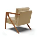 Ver imagem 5 de Kit 02 Poltronas Melissa Linho Base de Madeira Castanho - D’Rossi - A32 Bege