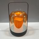 Ver imagem 4 de Lanternas de Metal e Vidro Âmbar 24x15x15cm Decoração Casa