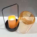 Ver imagem 5 de Castiçal Decorativo Porta Vela Home&co Metal 24x15x15cm Âmbar