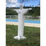 Cristo redentor rio de janeiro artesanal jardim feito em fibra - 9