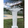 Cristo redentor rio de janeiro artesanal jardim feito em fibra - 7