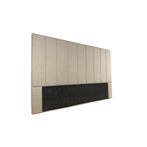 Cabeceira Estofada Queen 7 Blocos Não É Segredo Linho Palha 160x120