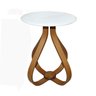 Mesa Lateral Bella 60x70cm (pé Cebola) Vidro - 2
