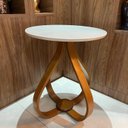 Ver imagem 1 de Mesa Lateral Bella 60x70cm (pé Cebola) Vidro