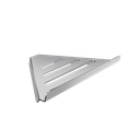 Ver imagem 1 de Prateleira Suporte Canto para Banheiro Escovado Grega Aço Inox 30cm