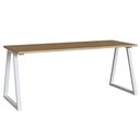 Ver imagem 2 de Mesa Escrivaninha Industrial Home Office 160cm Idea A03 Nogal Sevilha Branco - Lyam Decor