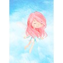 Ver imagem 3 de Kit 2 Quadros Aquarela Fada e Flores