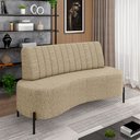 Ver imagem 1 de Sofá Living Decorativo 2 Lugares 1,35m Katara Linho Bege G33 - Gran Belo