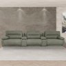 Sofá Decorativo Swift Elétrico Reclinável C-porta Copos Baú Cooler Linho Cinza G81 - Gran Belo - 7