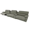 Sofá Decorativo Swift Elétrico Reclinável C-porta Copos Baú Cooler Linho Cinza G81 - Gran Belo - 1