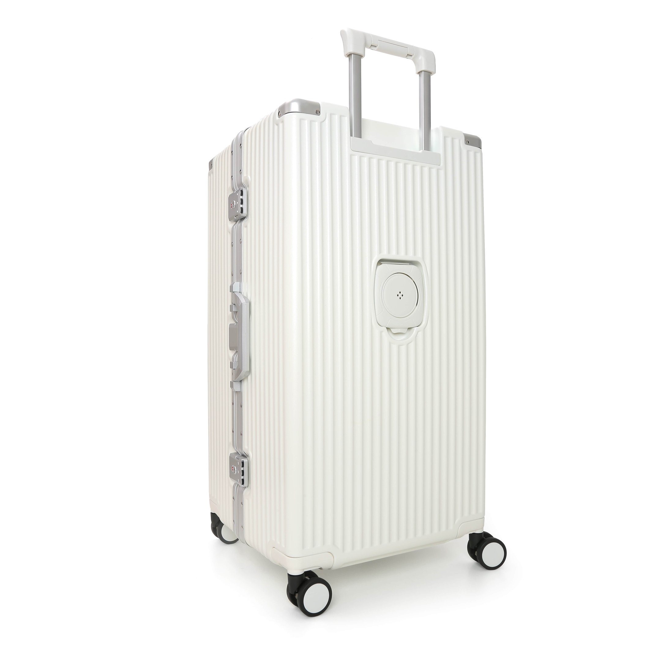 Kit Mala de Viagem Baú Pequena 10kg e Grande 32kg Policarbonato Holanda Maloa:branco - 13