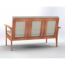 Ver imagem 5 de Sofá de Madeira 2 Lugares com Almofadas de Assento e Encosto Isis Yescasa