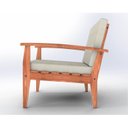 Ver imagem 4 de Sofá de Madeira 2 Lugares com Almofadas de Assento e Encosto Isis Yescasa