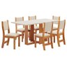 Mesa de Jantar 6 Lugares Erika Mel/blonde/nude - Pnr Móveis - 2