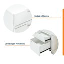 Ver imagem 6 de Cama Queen Multifuncional Madeira Maciça Irara CabeCasa MadeiraOriginals Branco/Lavado