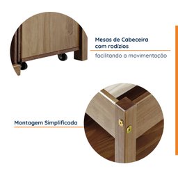 Cama Queen Multifuncional Madeira Maciça Irara CabeCasa MadeiraMadeira - 8