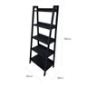 Estante Tipo Escada Pipa 5 Prat 150a X 60l X 38p Pinus Preto - 2