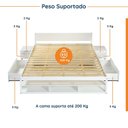 Ver imagem 4 de Cama King Multifuncional Madeira Maciça Irara CabeCasa MadeiraOriginals