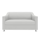 Ver imagem 3 de Kit Sofá 2 Lugares Namoradeira com 2 Poltronas de Barbearia Branco