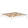 Cama King Size Turca New em Madeira Maciça Cor Branco - 1