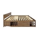 Ver mais imagens de Cama King Multifuncional Madeira Maciça Irara CabeCasa MadeiraOriginals Marrom/Caramelo