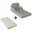 Ver imagem 3 de Cama Colchão Solteiro Montessoriana Infantil - Balaqui Decor - Cinza Claro