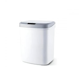 Lixeira Automática Inteligente com Sensor 15 Litros Branca - sem Toque - 1