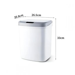Lixeira Automática Inteligente com Sensor 15 Litros Branca - sem Toque - 3
