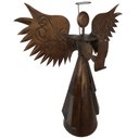 Ver imagem 5 de Arcanjo Prime Artesanal Enferrujado Com Pergaminho Em Ferro Libertas Rosas Artesanato Anjo Prime Nat